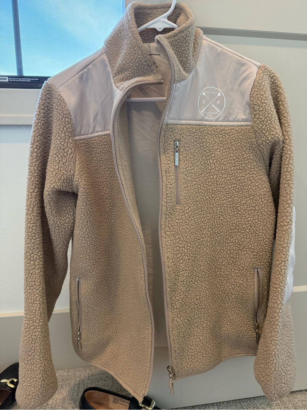 Free Ride Equestrian Sherpa Fleece Zip Jacket